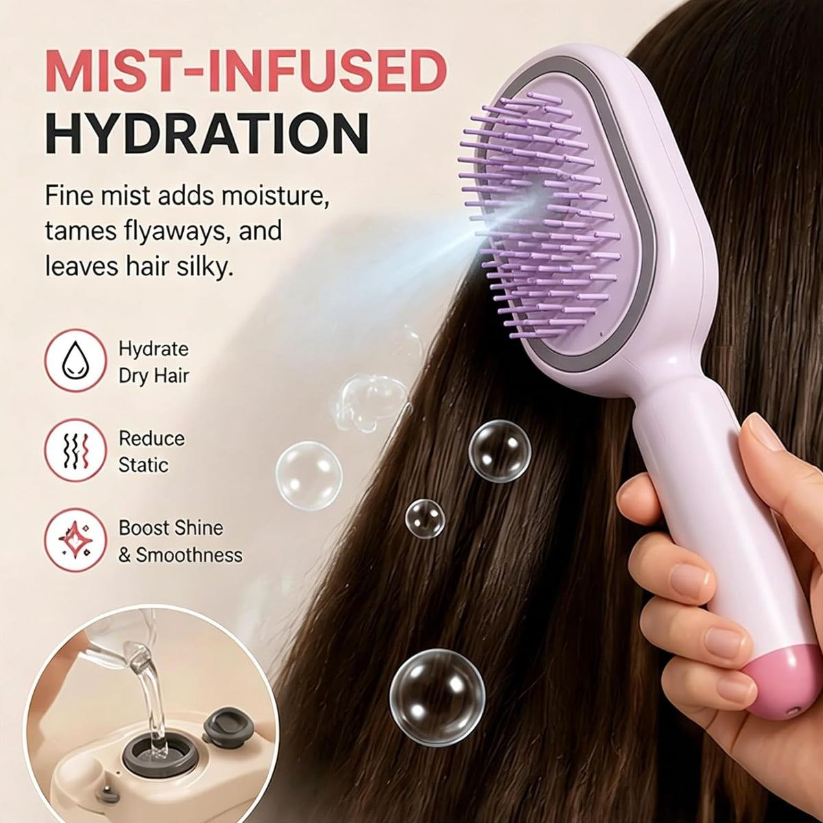 Zooli™ Steam Straightening Brush
