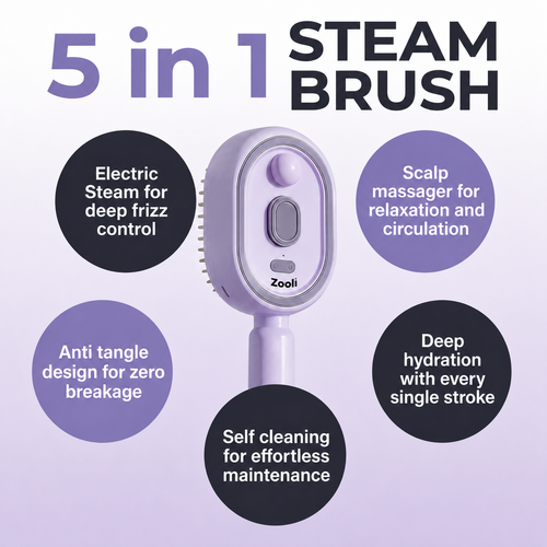Zooli™ Steam Straightening Brush