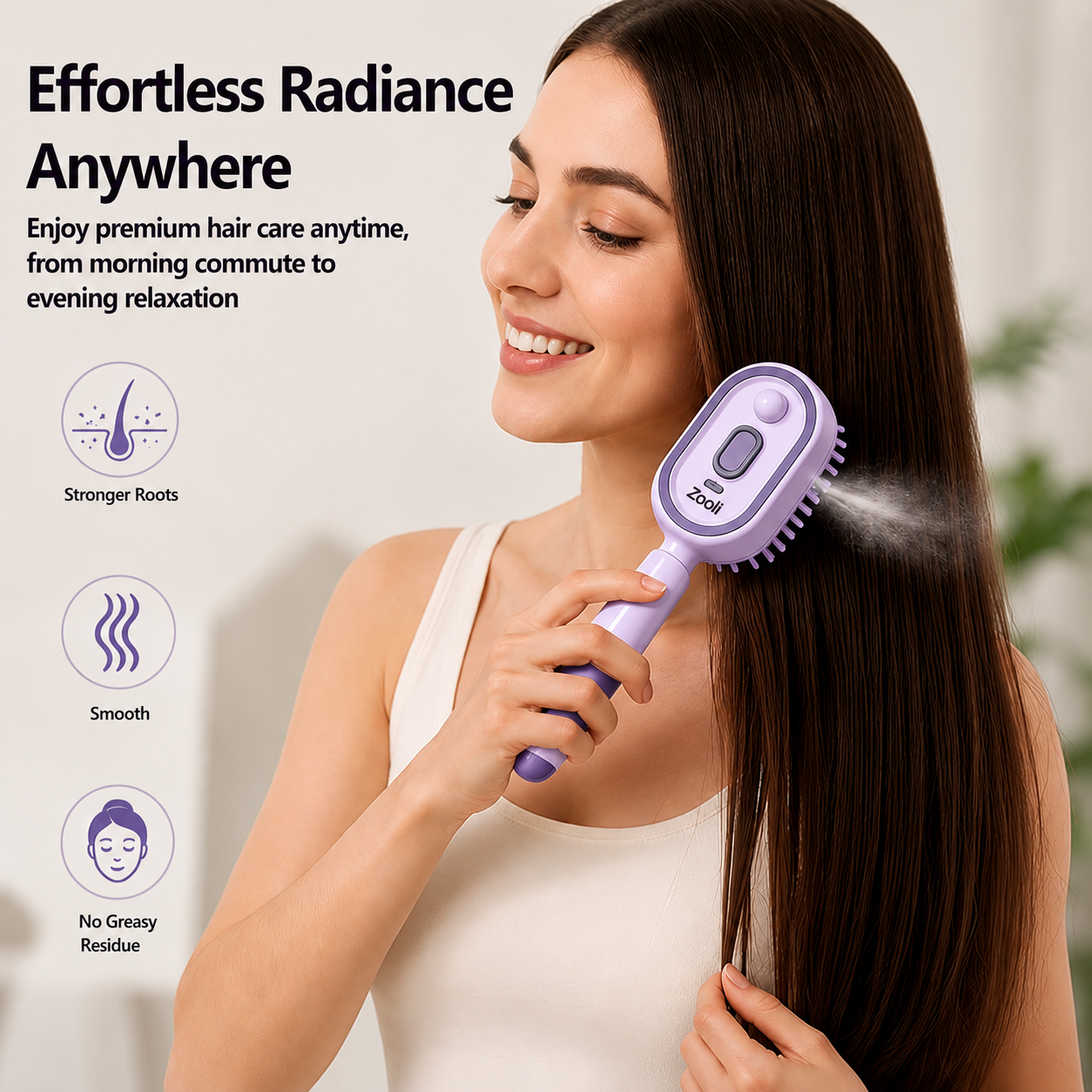 Zooli™ Steam Straightening Brush