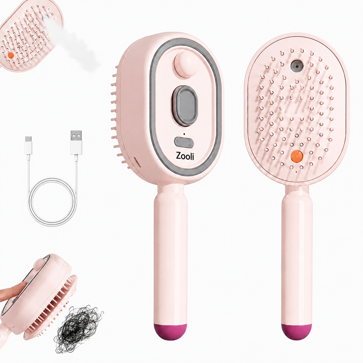 Zooli™ Steam Straightening Brush